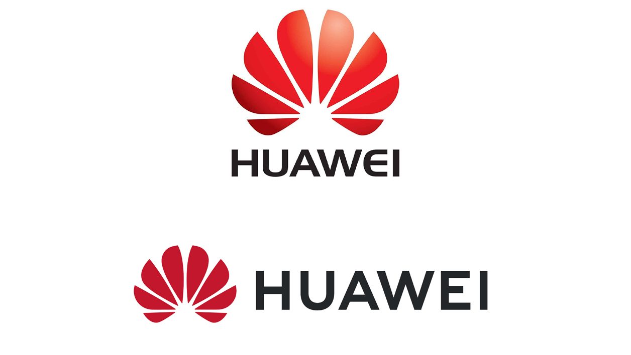 L'ancien et le nouveau logo de Huawei.
