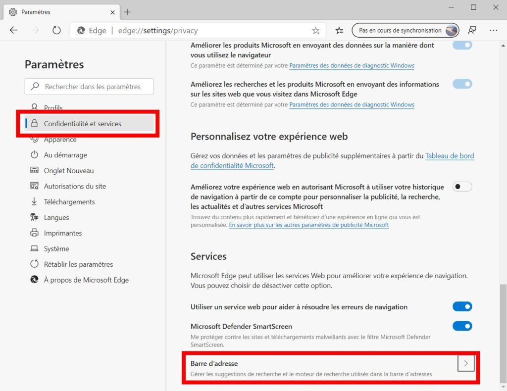 Comment changer le moteur de recherche par défaut dans le nouveau