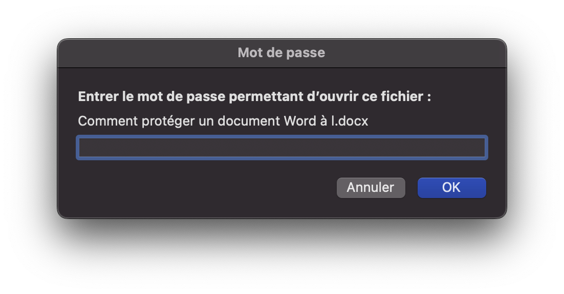 Comment Prot Ger Un Document Word Laide Dun Mot De Passe