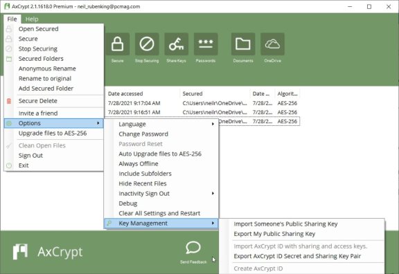 Télécharger AxCrypt pour Windows Mac Web iOS Android Telecharger