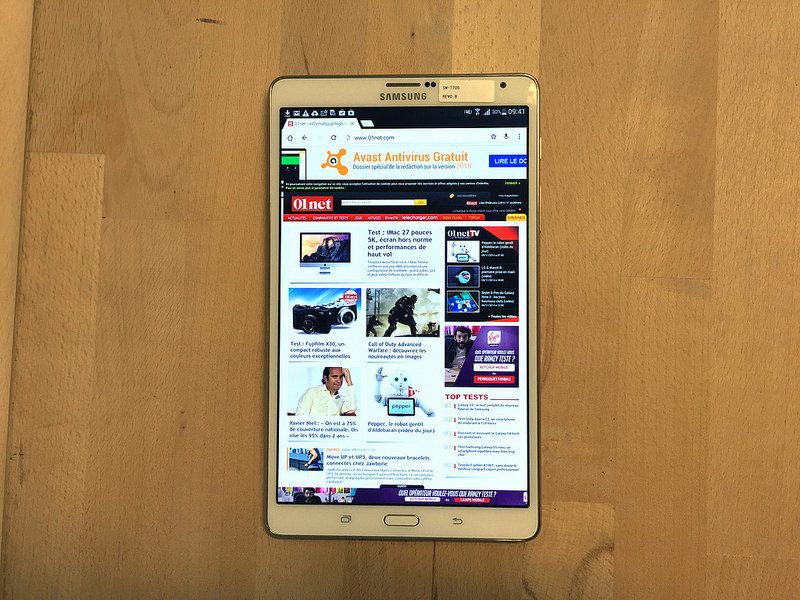 Samsung Galaxy Tab S 8.4 - Fiche technique 