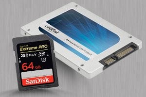 SSD, Carte SD, CFast et autres Cartes Mémoire - SOSCINE
