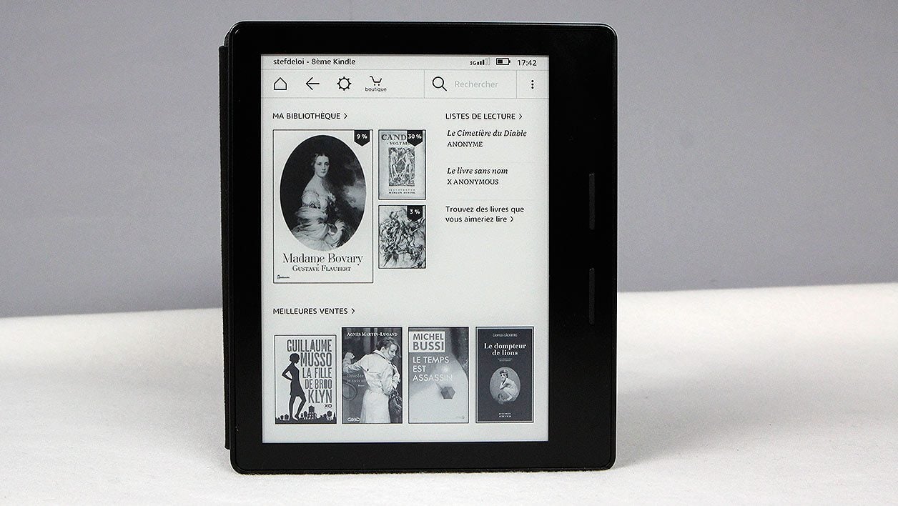 Test Kindle : 01net. a testé (et approuvé) la liseuse à cent euros