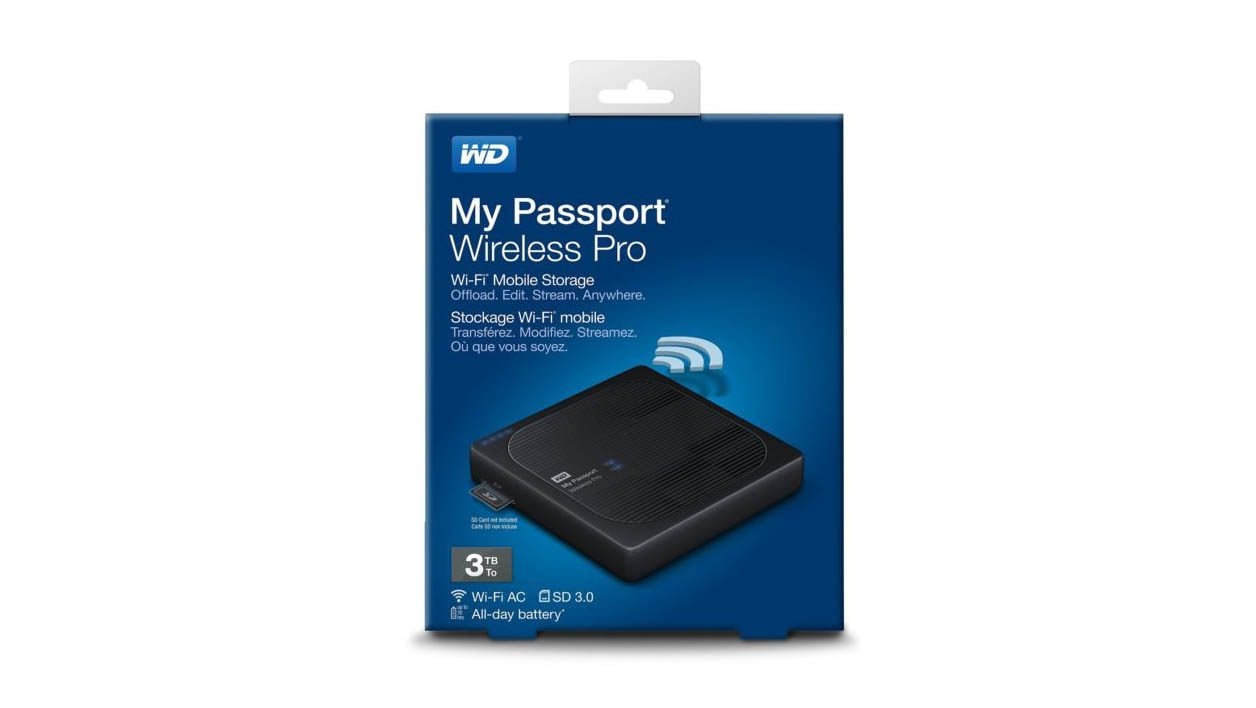 Disque Dur WD My Passport Wireless 1 To, WiFi - Disques durs
