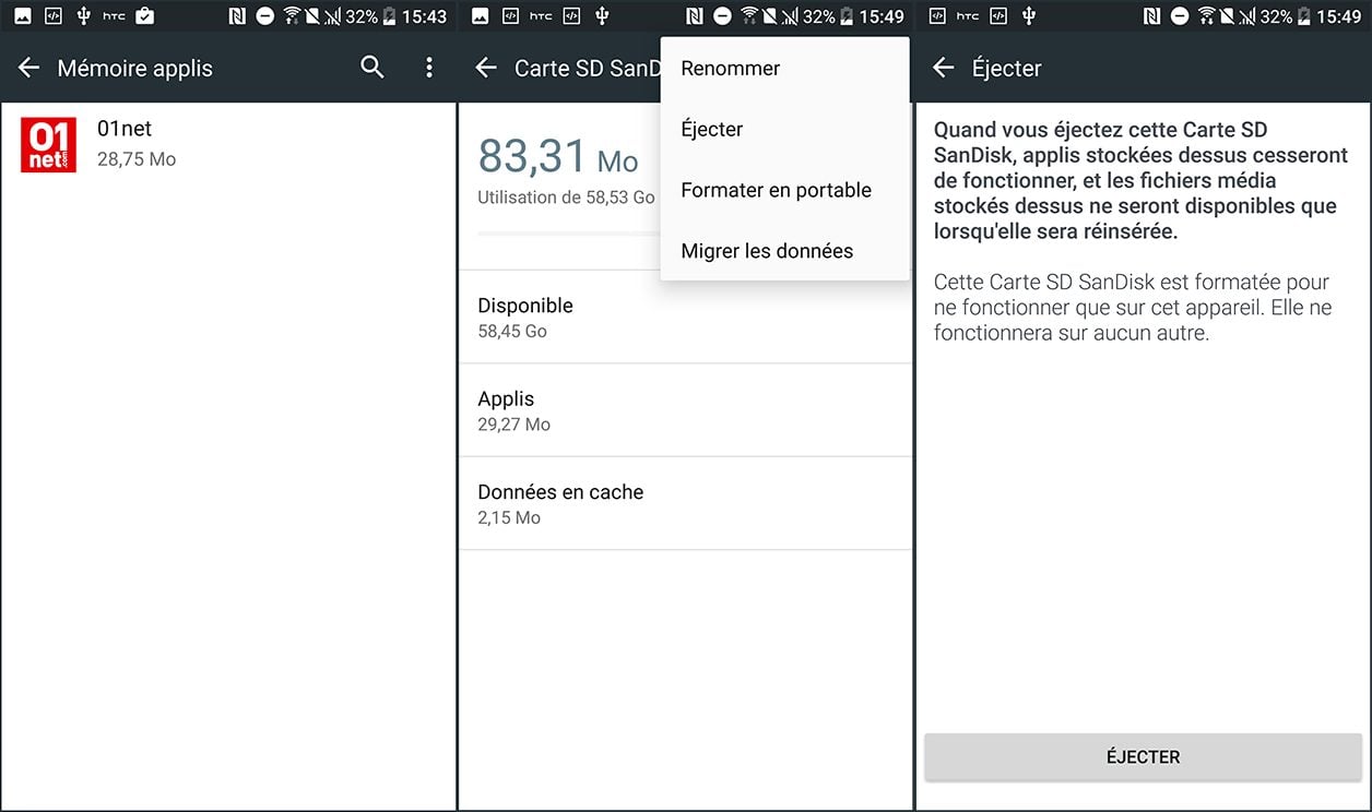 Fusionner Mémoire Interne + Mémoire carte SD - Aides Générales Android 