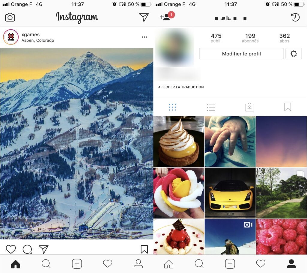 comment cacher mes publication sur instagram