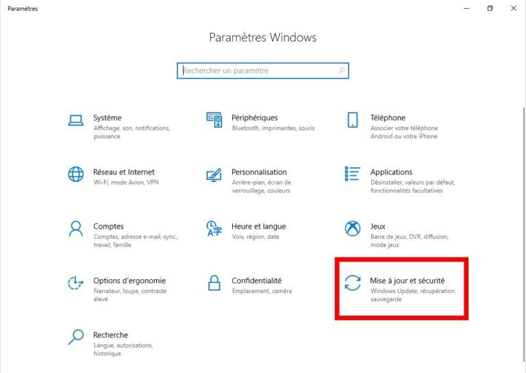 comment restaurer un ordinateur windows 10