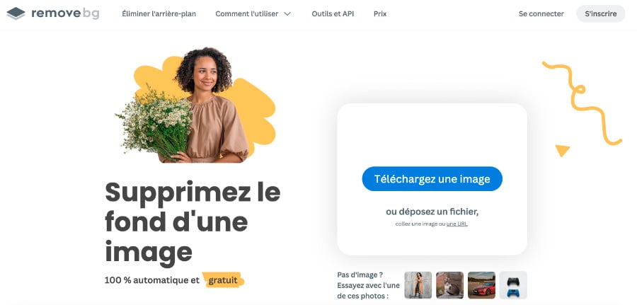 Remove.bg outil pour détourer une image