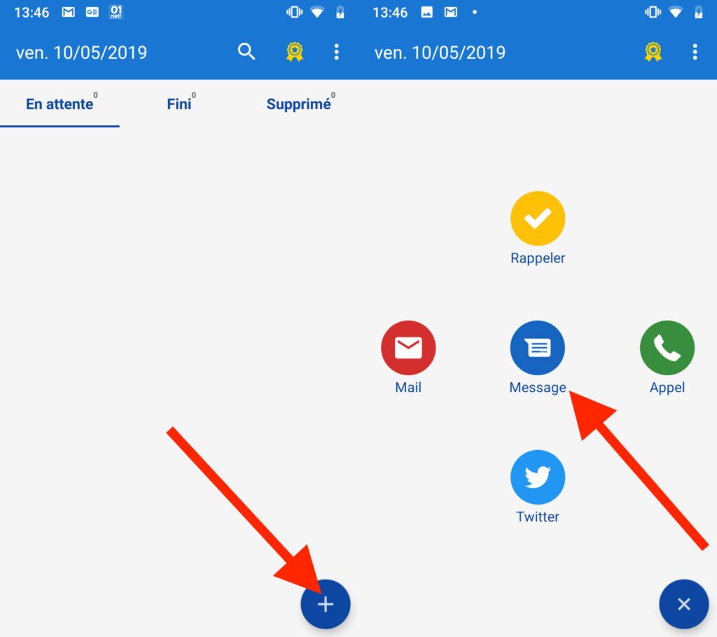 peut on programmer l'envoie d'un sms sur iphone