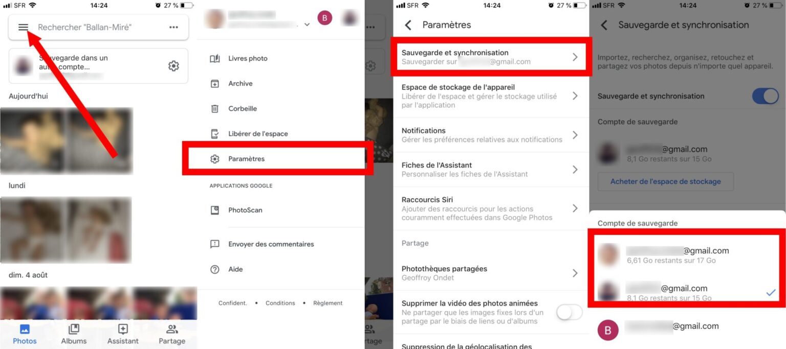 comment transférer les photos google d un compte à un autre