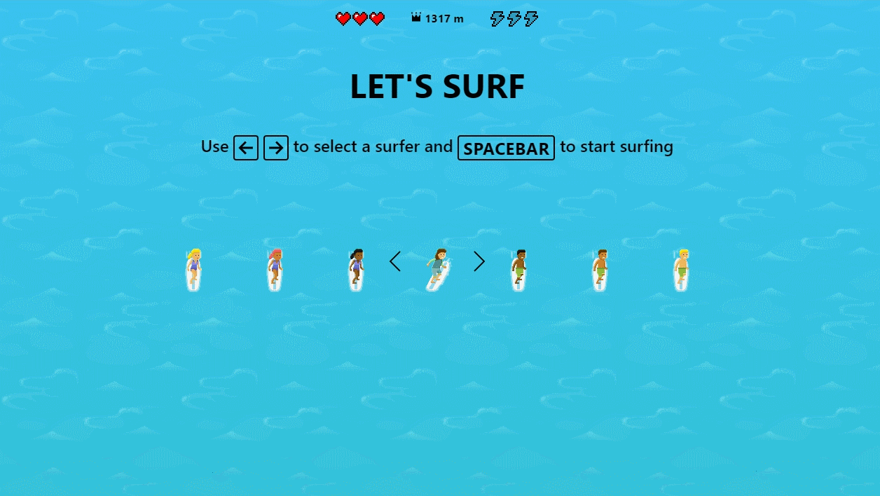 Jouer au jeu de surf caché - Edge