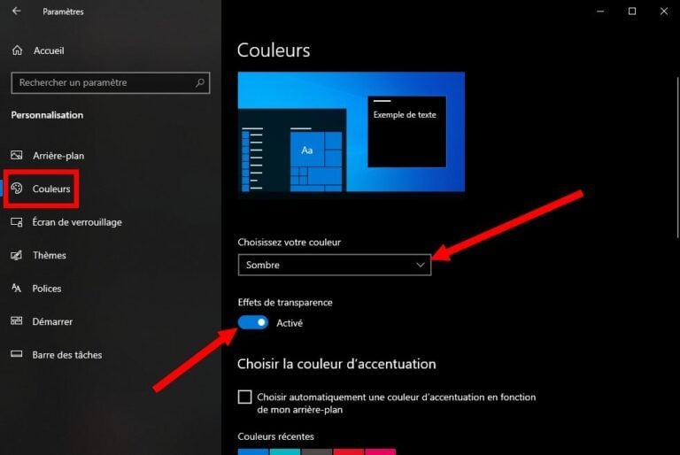 Comment Modifier Les Couleurs De Linterface De Windows