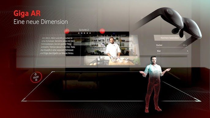 Vodafone a lancé une application de réalité augmentée pour la cuisine.