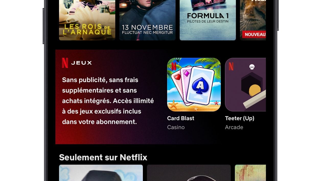 Netflix jeux