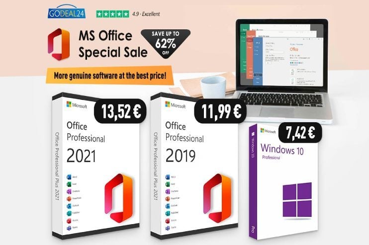 Le pack Microsoft Office bénéficie d'une baisse exceptionnelle de