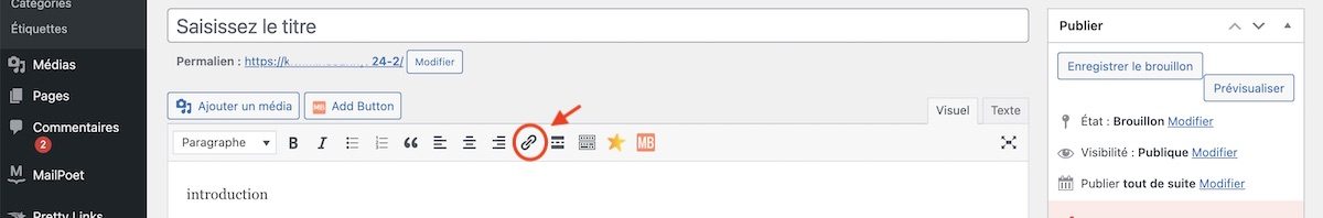 Ajout-lien-interne-WordPress