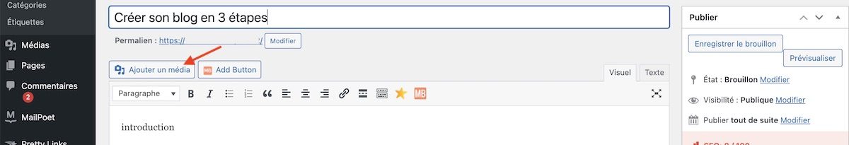 Ajout-media-WordPress