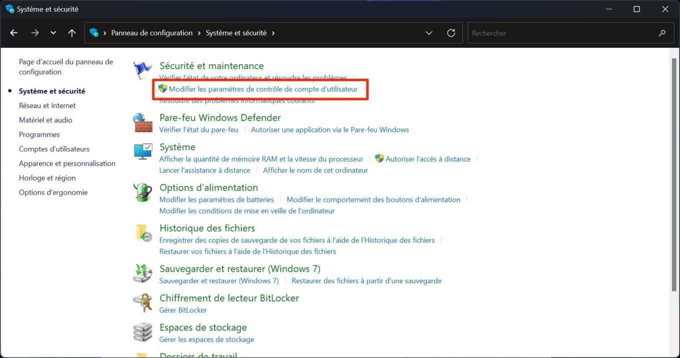 Windows 11 : comment désactiver les pop-ups du contrôle de compte  d'utilisateur