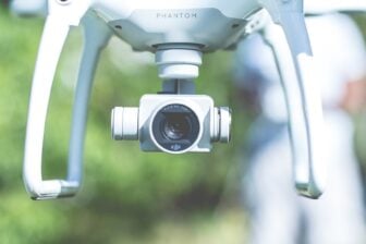 caméra embarquée sur un drone.