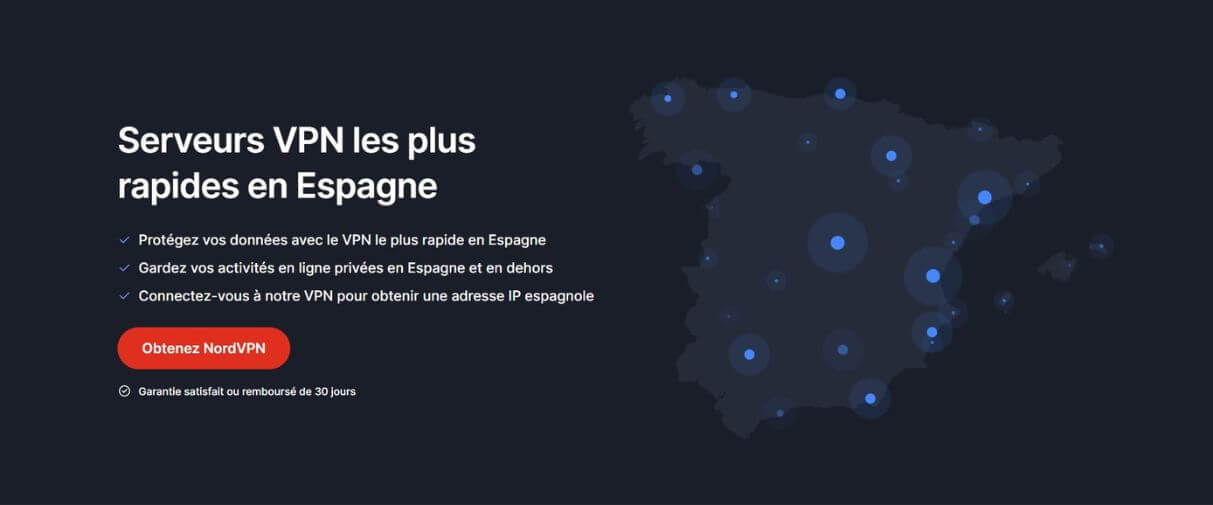 NordVPN pour l'Espagne