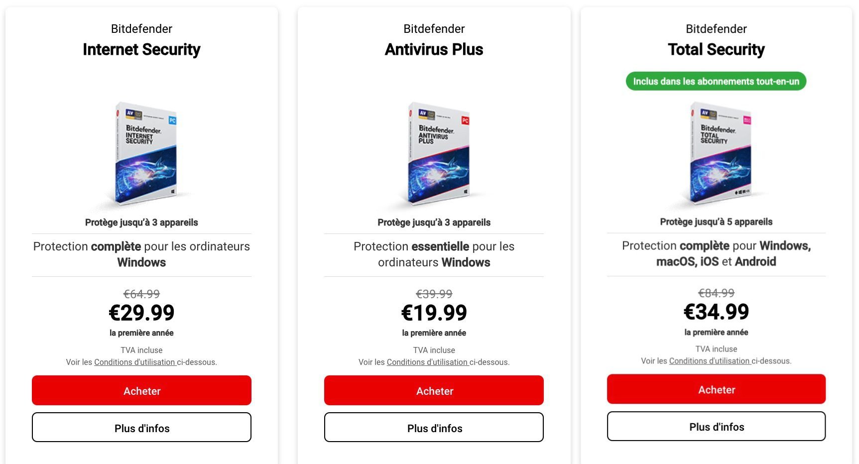 bitdefender antivirus prix tarifs 2024