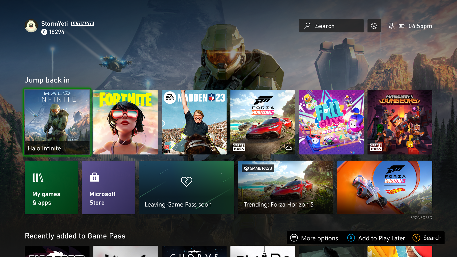 Xbox Series X/S : la nouvelle interface fait la part belle aux fonds d'écran
