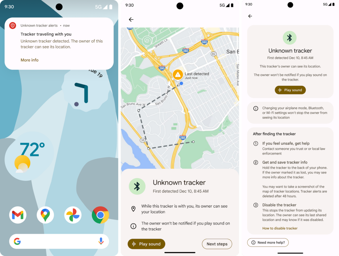 Google pourrait intégrer la détection de traqueurs Bluetooth directement  dans Android