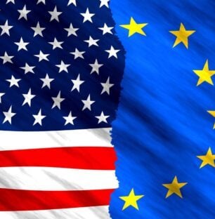 Drapeau USA/UE