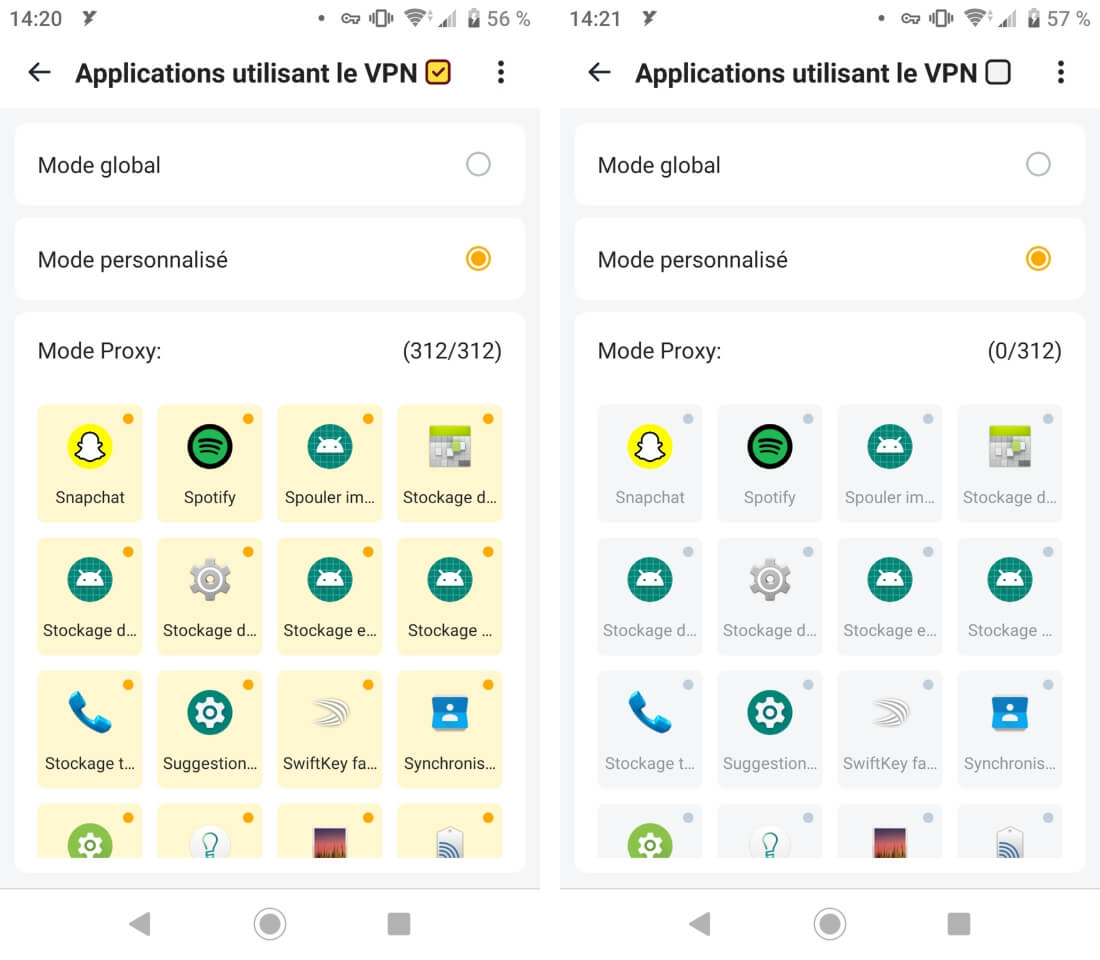 Split Tunneling avec Yoga VPN