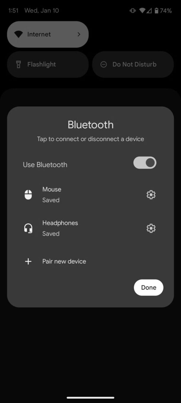 Android 14 Bluetooth Popup