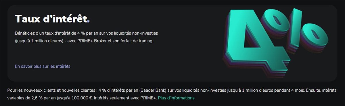 Taux Intérêt Scalable Capital