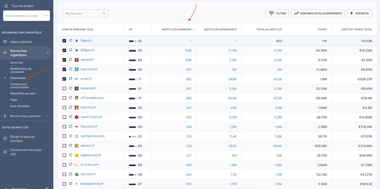 Analyse Concurrentielle Se Ranking