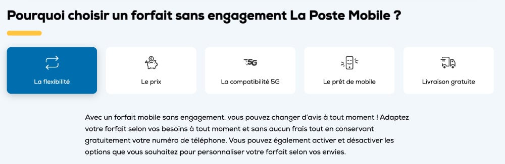 La Poste Mobile Avantages