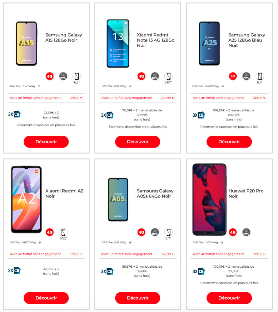 NRJ Mobile Smartphones