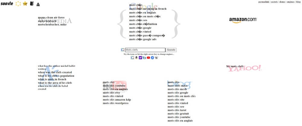 Rechercher Des Mots Clés Avec Soovle