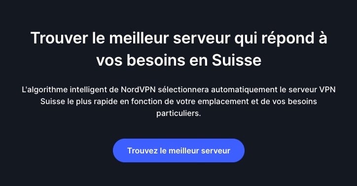 Meilleur Serveur Suisse Nordvpn