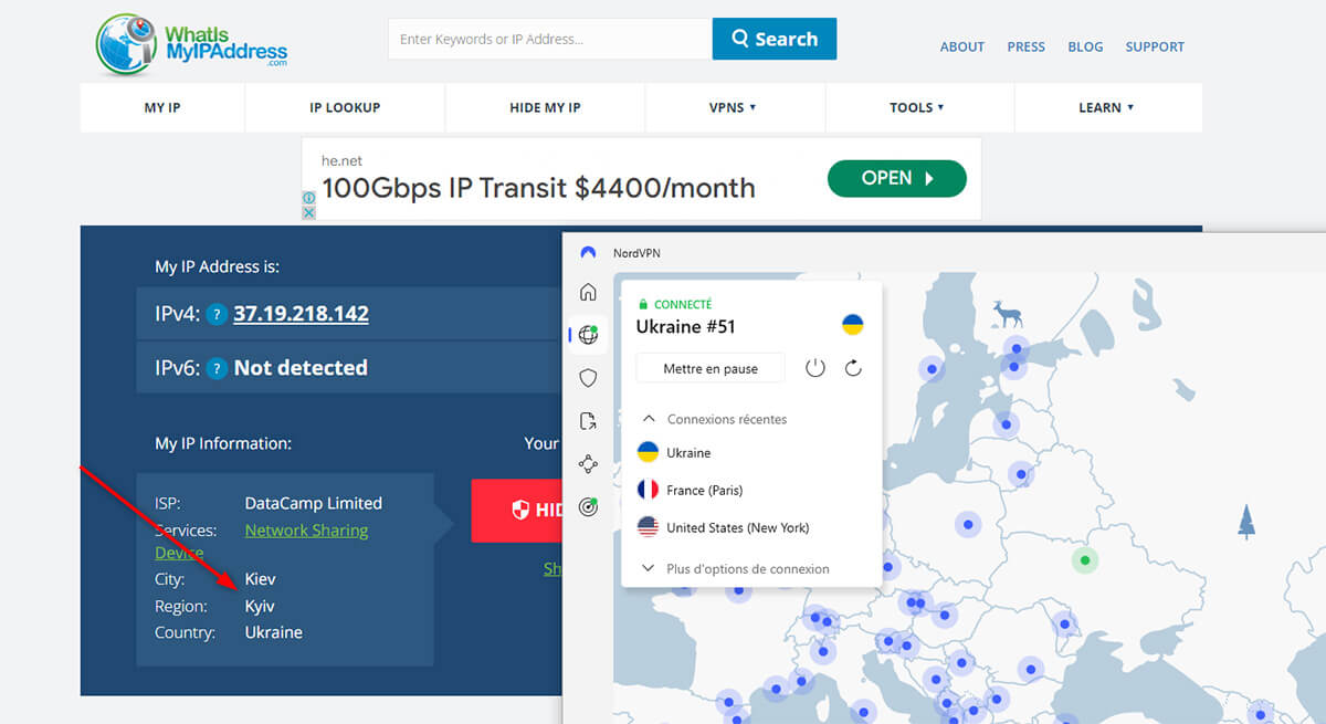 Obtention Adresse Ip Ukrainienne Nordvpn