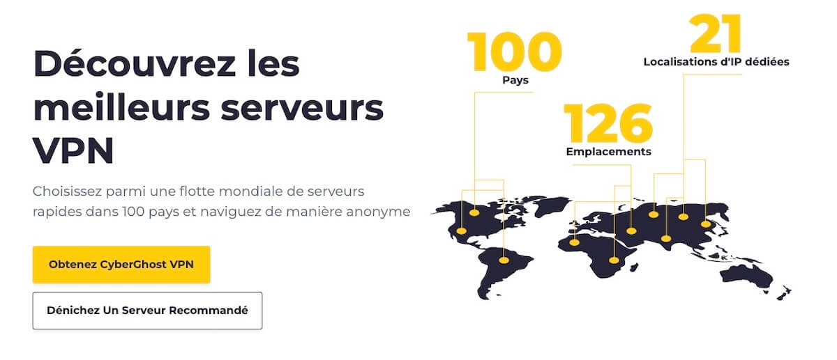 Réseau Serveurs Cyberghost Vpn