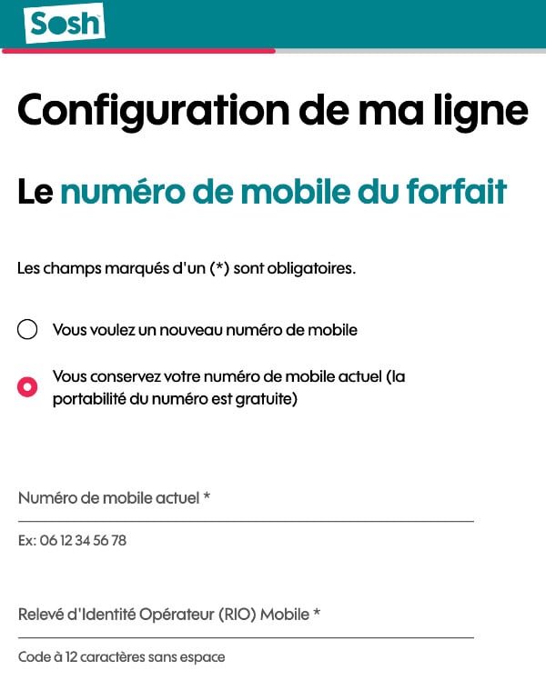 Garder son numéro de téléphone Sosh