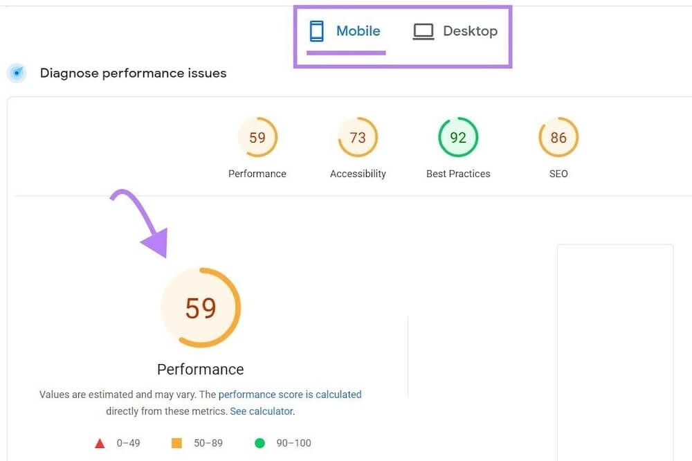 Pagespeed Insights