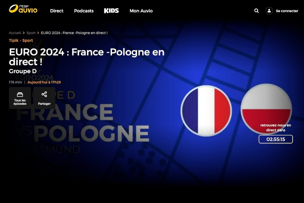 France Pologne Rtbf Auvio