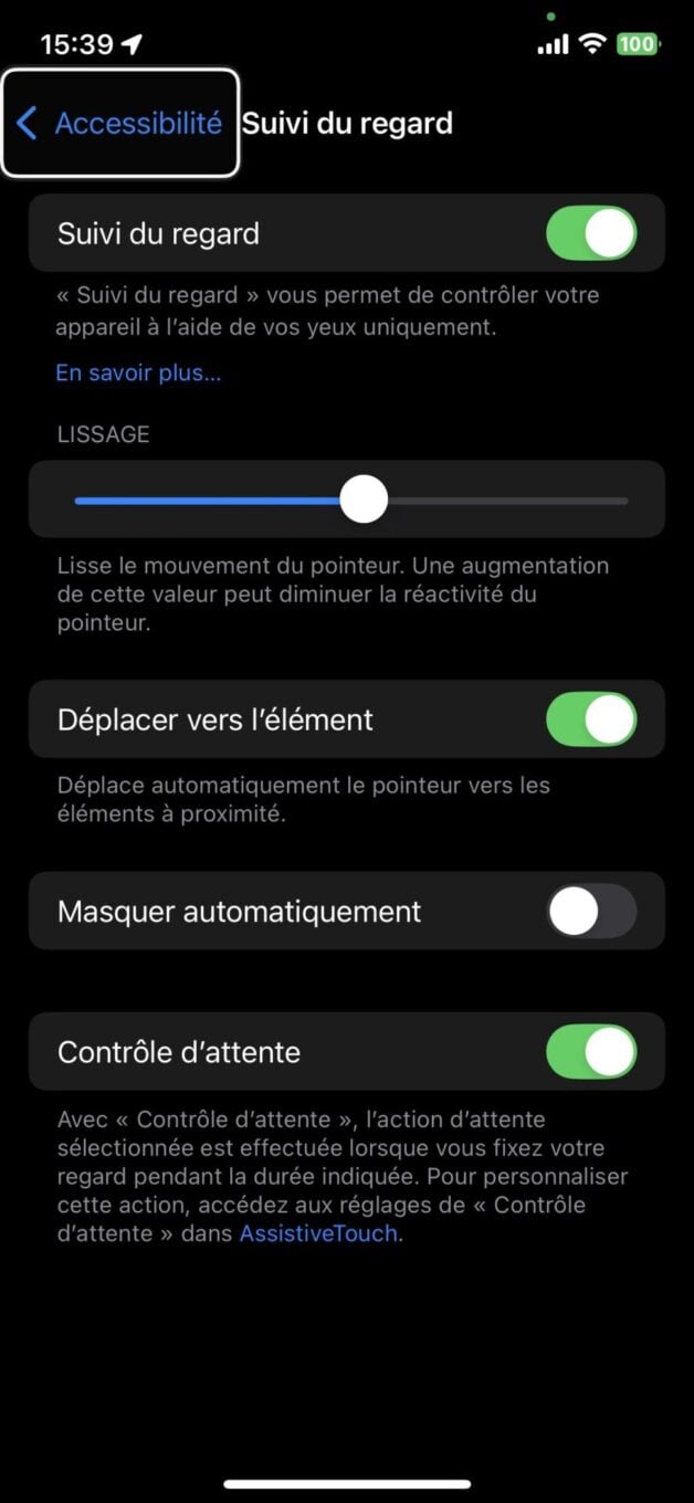 Ios 18 Contrôle Du Regard5