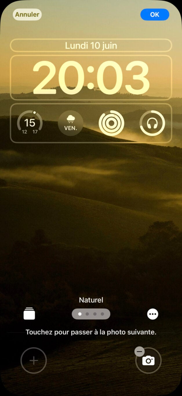 Ios 18 écran Verrouillé Boutons