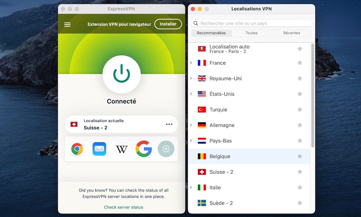 Expressvpn Connecté Suisse