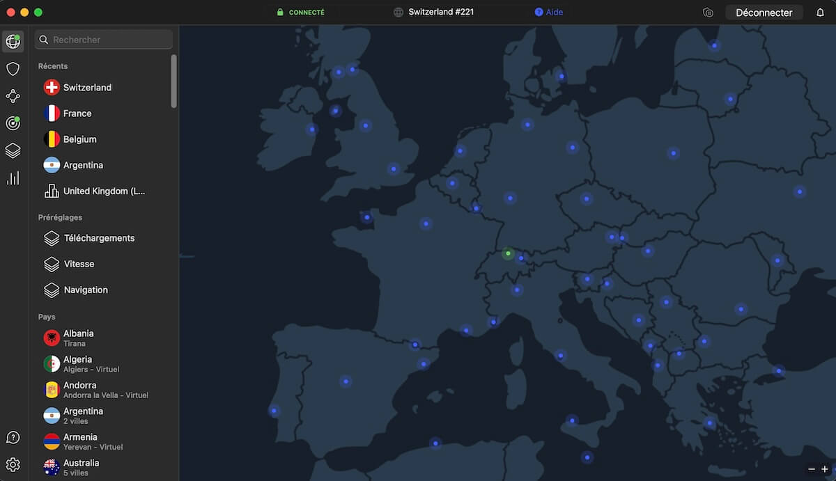 Nordvpn Connecté Suisse