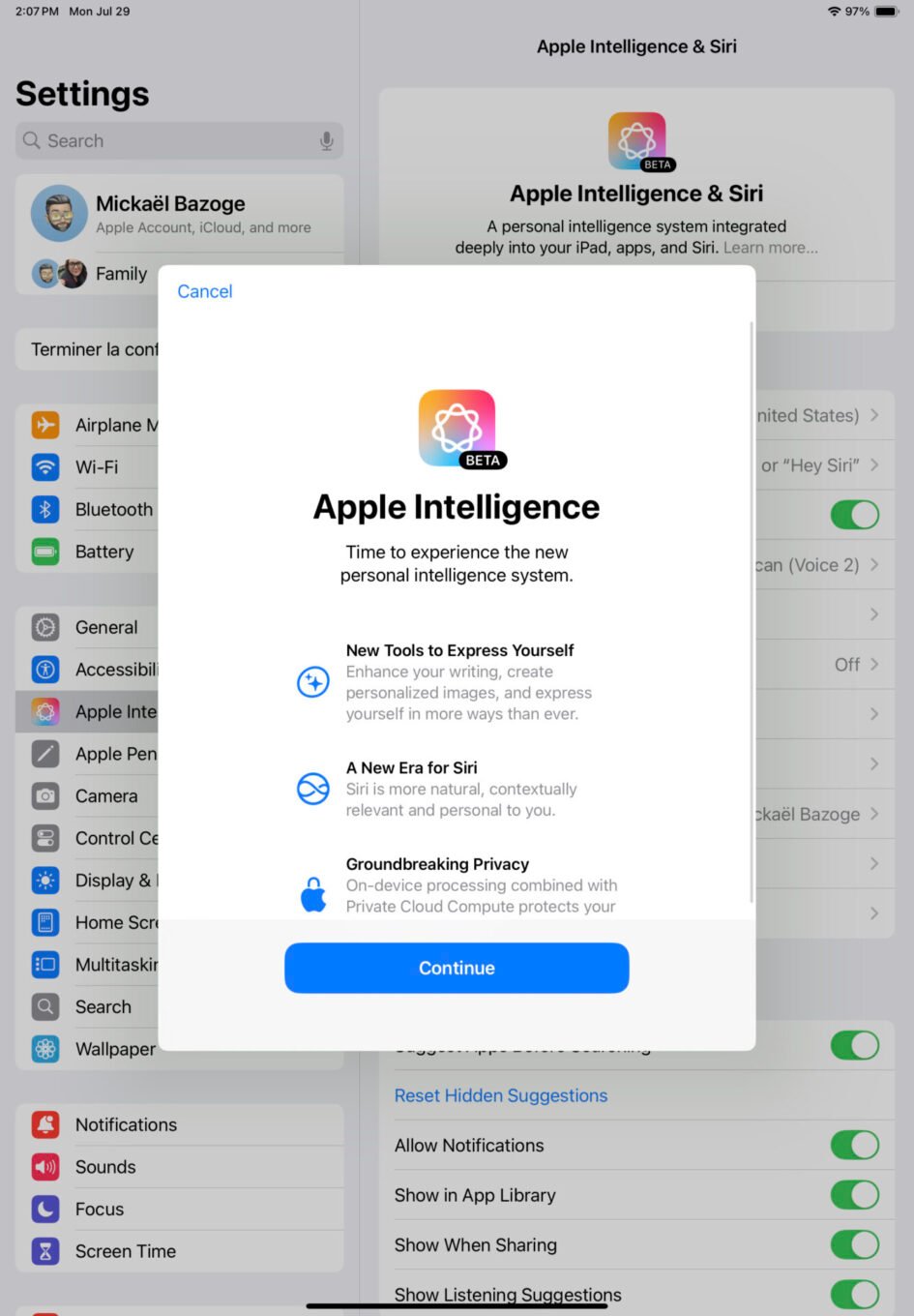 Apple Intelligence Activation Ios 18.1 2