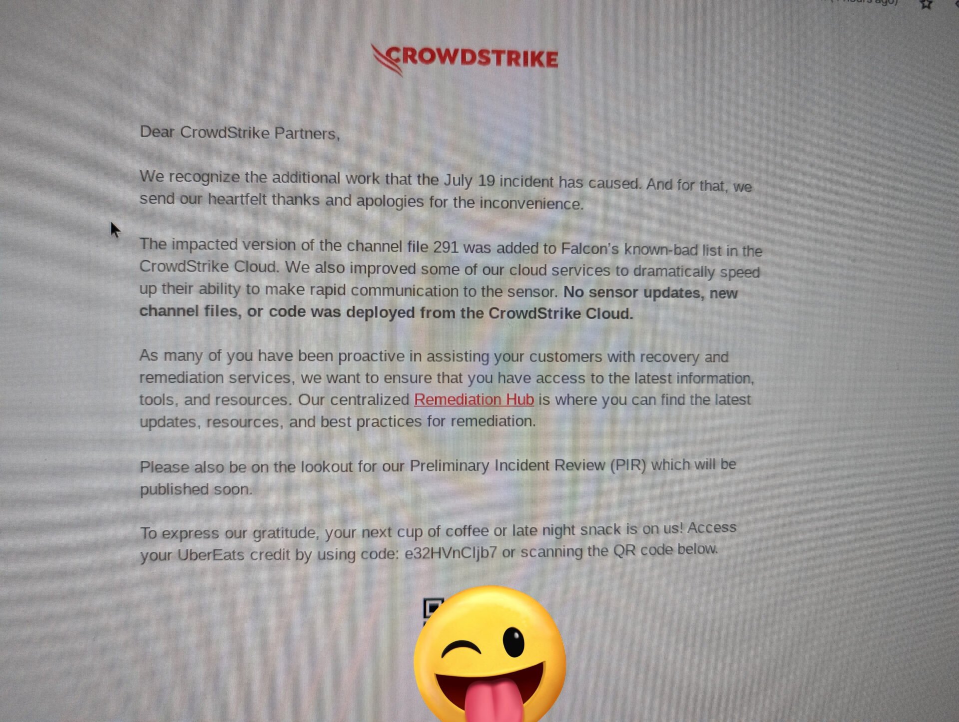 Crowdstrike Panne Bons Achat