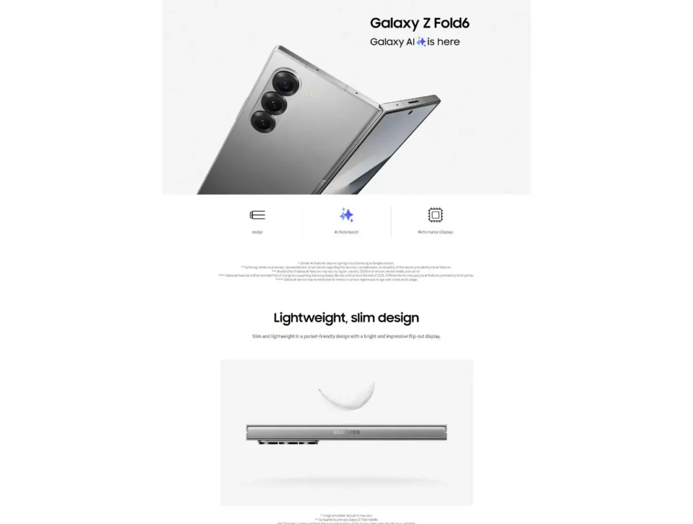 Galaxy Z Fold 6 Design