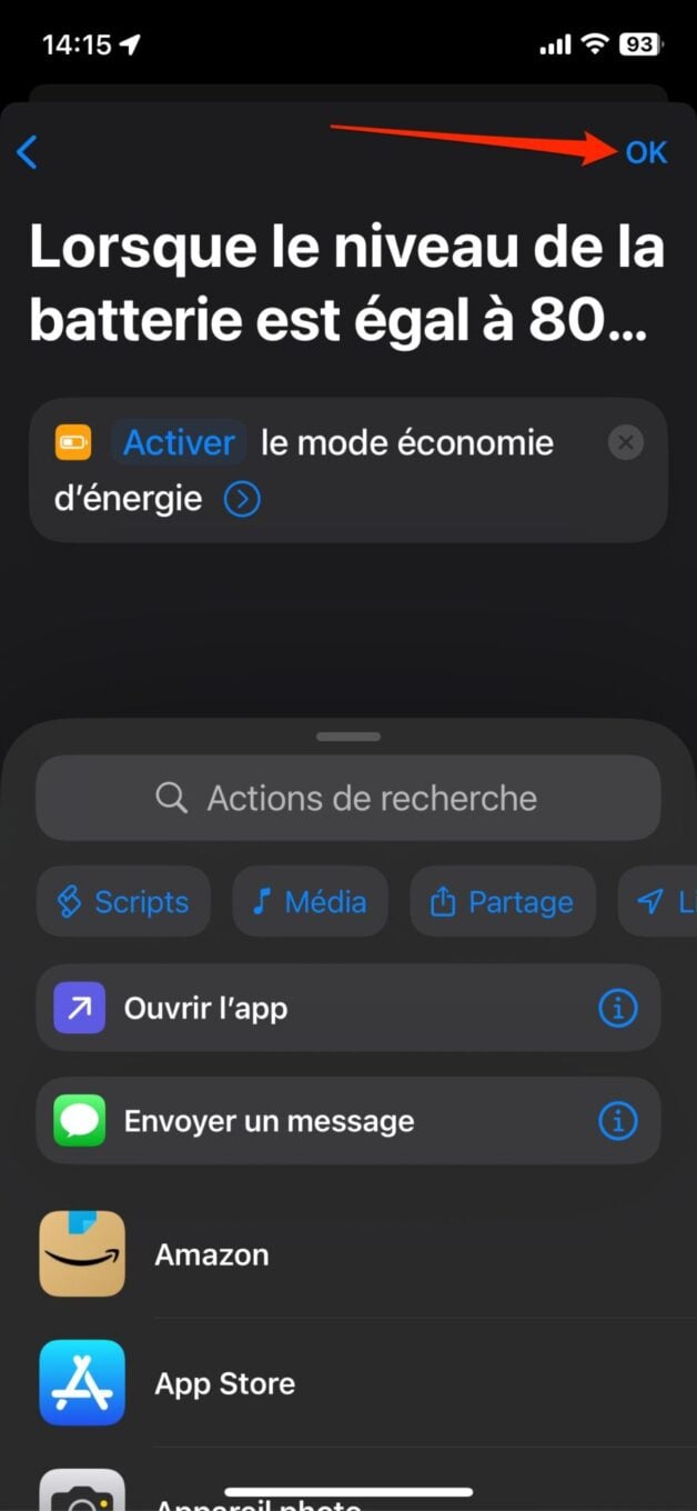 Ios Mode économie énergie 21