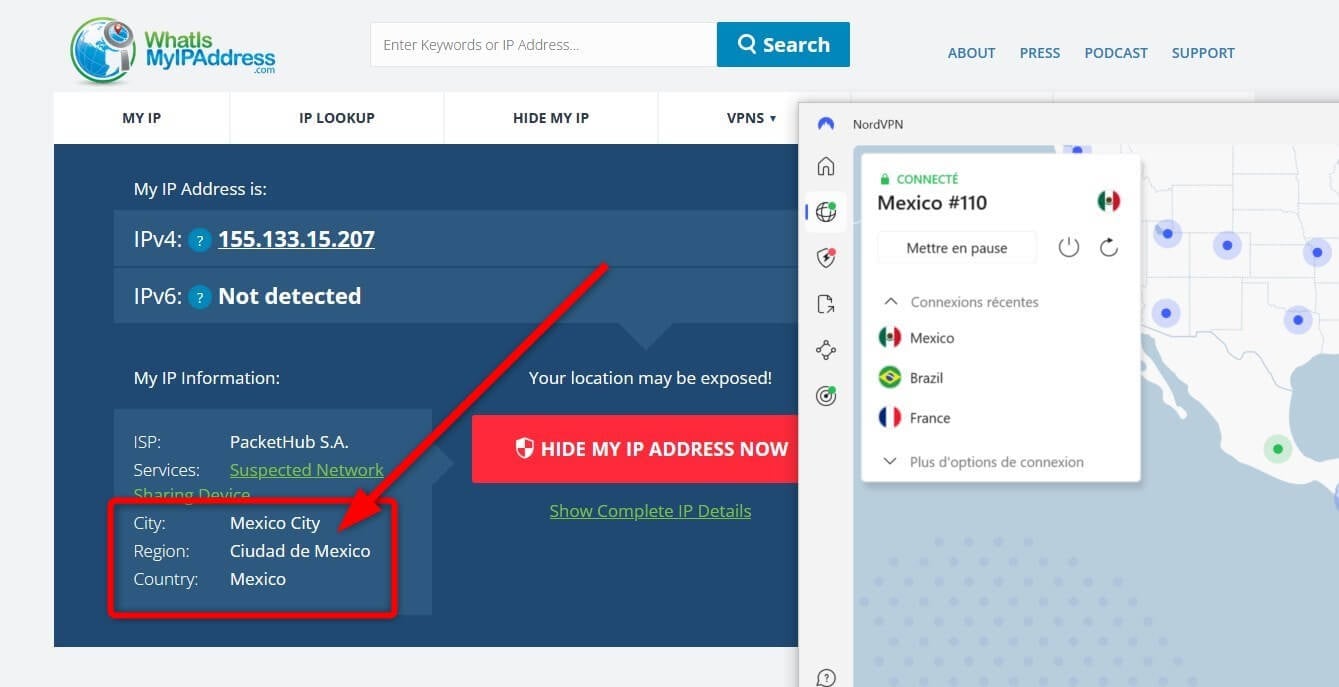 Obtention Ip Mexicaine Nordvpn